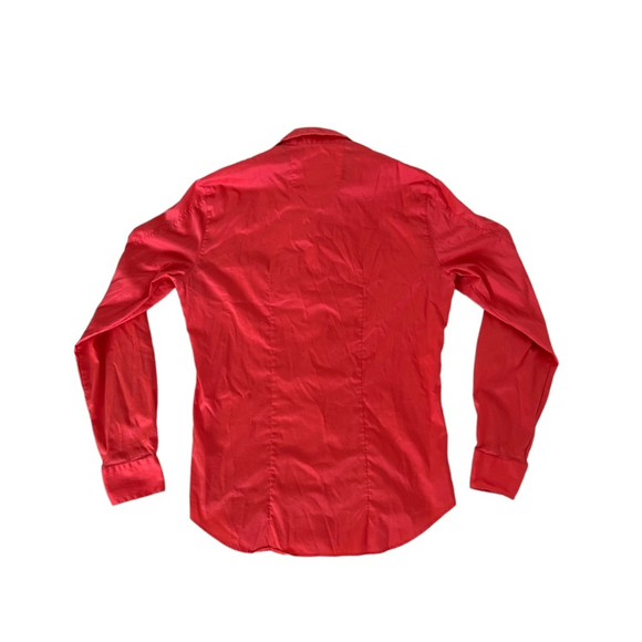 Hugo Boss Coral Metallic Vintage Y2K Dress Shirt - Picture 5 of 10